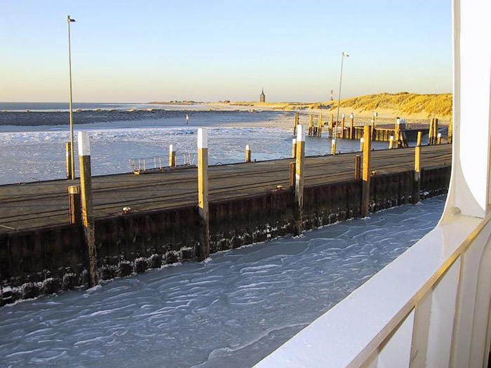 Letzte &Uuml;berfahrt von Wangerooge nach Harlesiel