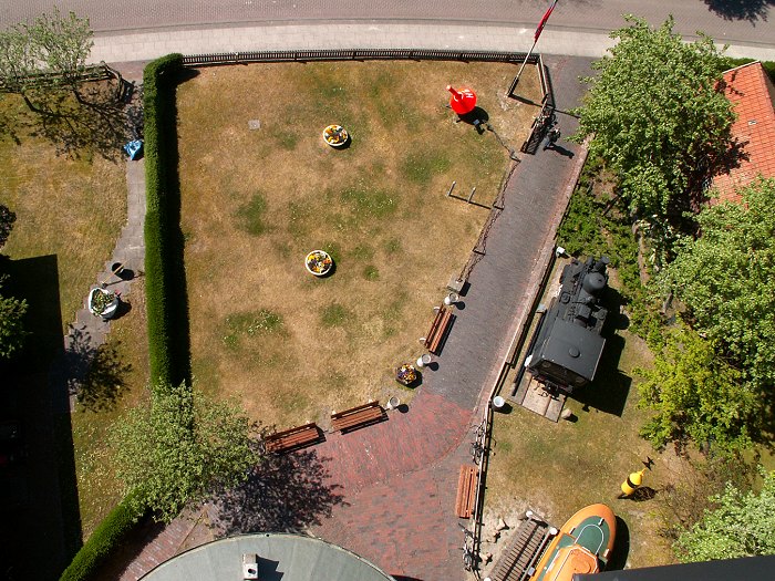 Blick auf den &raquo;Vorgarten&laquo; des Leuchtturms