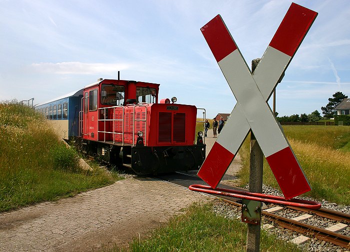 Bahn&uuml;bergang am Deichschart