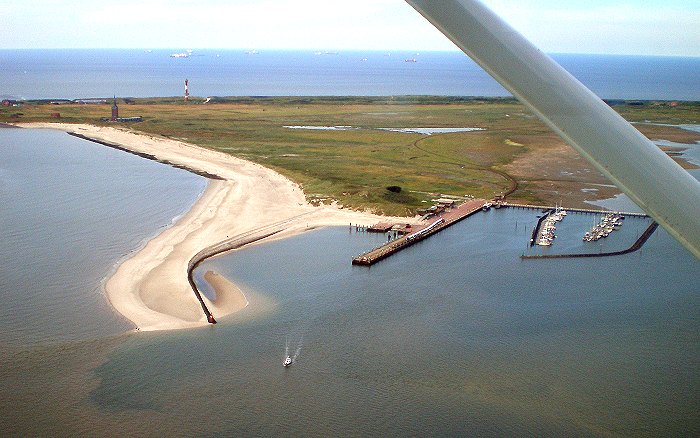 Luftaufnahme vom Westende