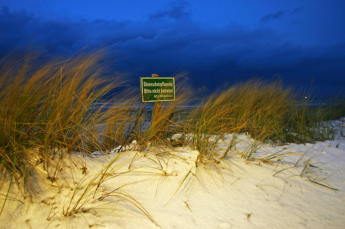 Verschneite D&uuml;nen