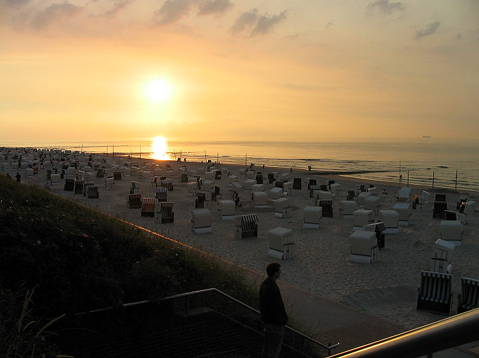 Hauptstrand kurz vor Sonnenuntergang