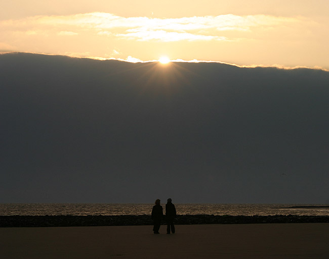 Spazierg&auml;nger am Morgen