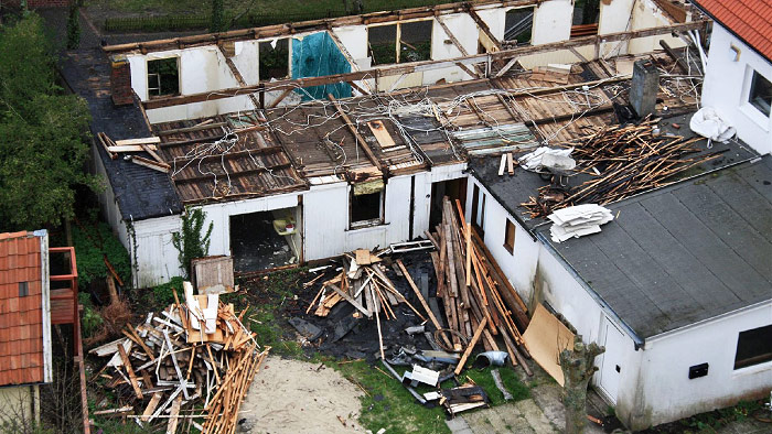 Abbrucharbeiten an der Börse