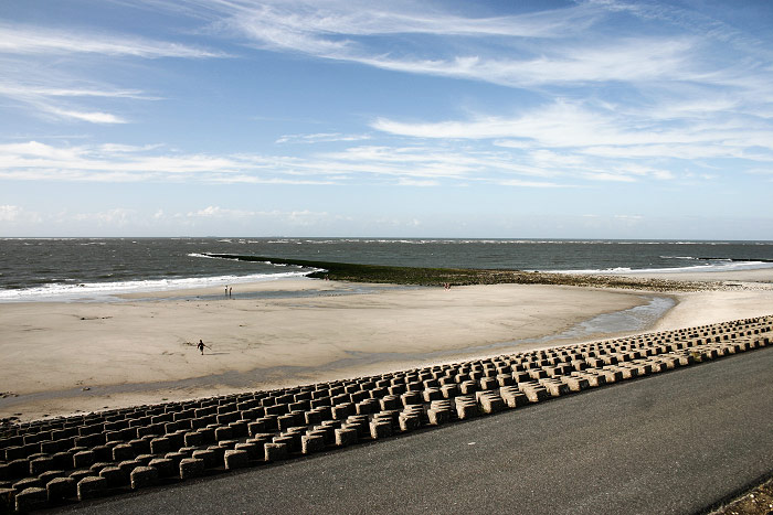 Deckwerk beim Haus am Meer