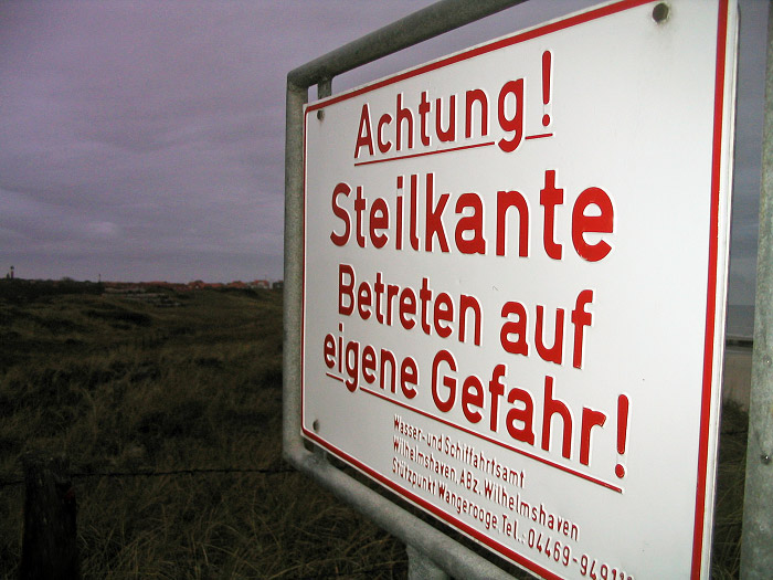 Achtung! Steilkante