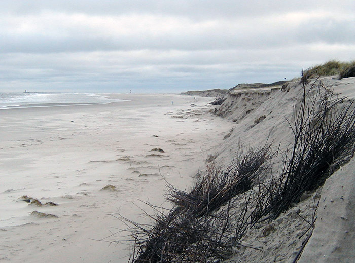 Sturmflutsch&auml;den an den D&uuml;nen