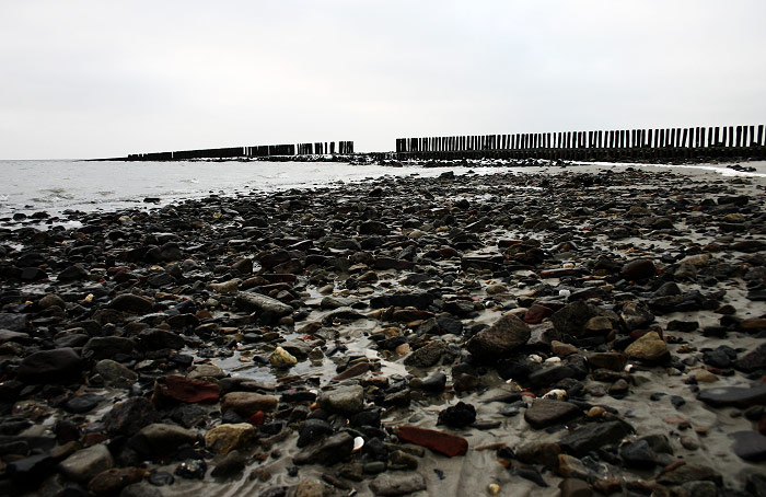 Steine am Weststrand