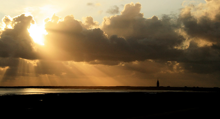 Wolken &uuml;ber der Salinebucht