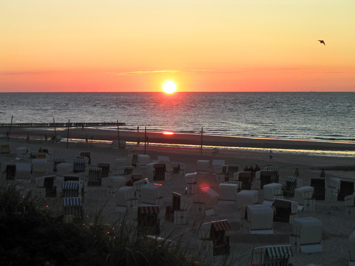 Sonnenuntergang über dem Meer