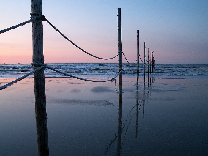 Hauptbad in der Abendd&auml;mmerung
