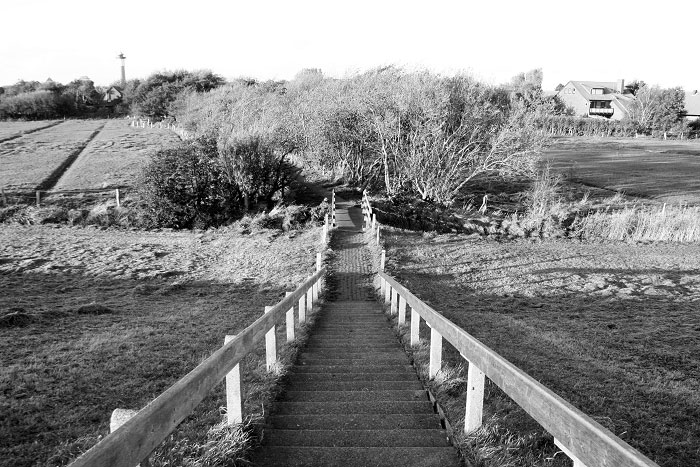 Treppe zum Dorfgroden