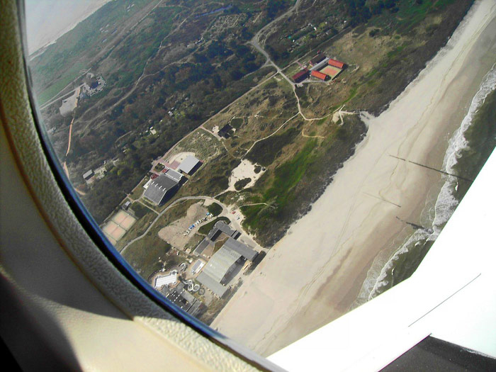 D&uuml;nenhalle aus der Luft