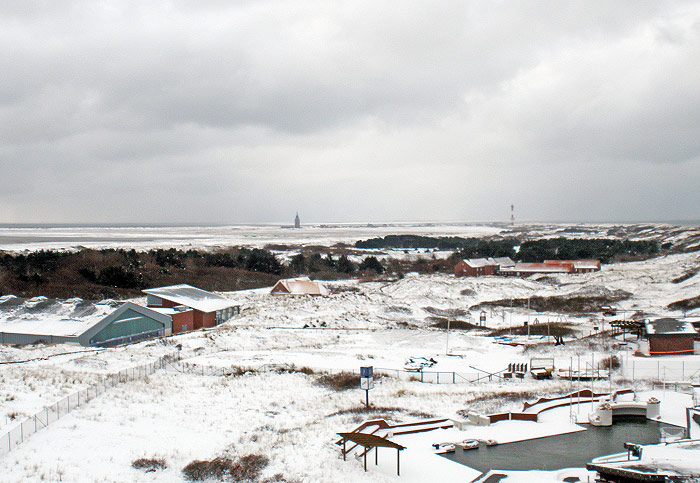 Winterlicher Blick von der Signalstation nach Westen