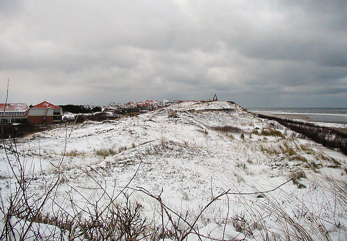 Schnee in den D&uuml;nen