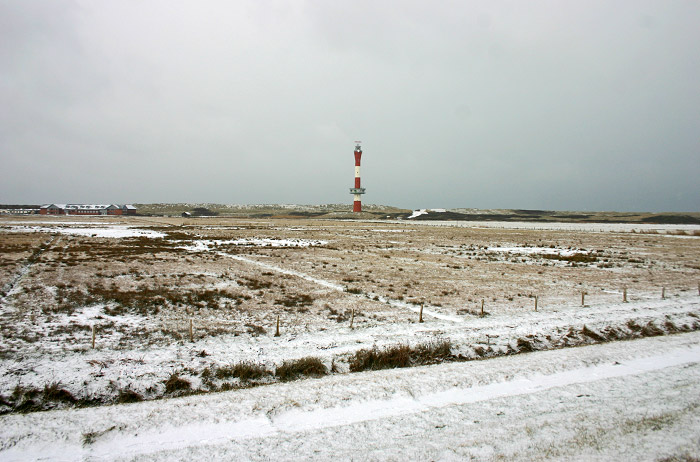 Winterfoto vom Neuen Leuchtturm