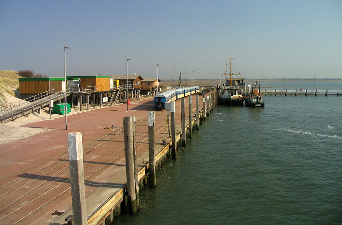 Westanleger kurz nach Schiffsabfahrt