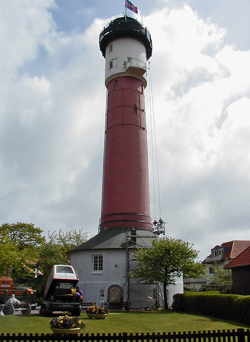 Alter Leuchtturm vorm Neuanstrich