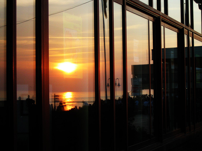 Spiegelung am Kleinen Kursaal