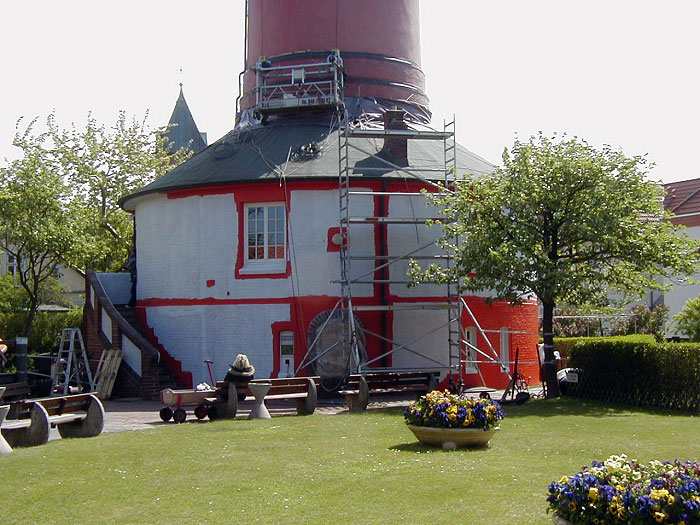 Neuanstrich des Alten Leuchtturms