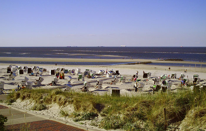Niedrigwasser am Hauptstrand