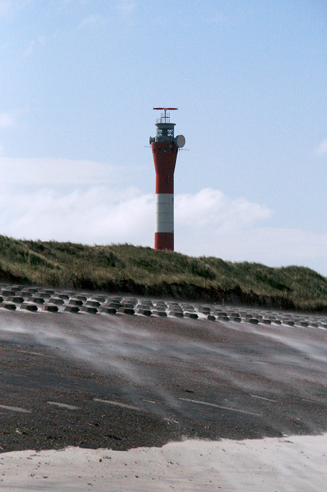 St&uuml;rmischer Wind am Nordwestdeckwerk
