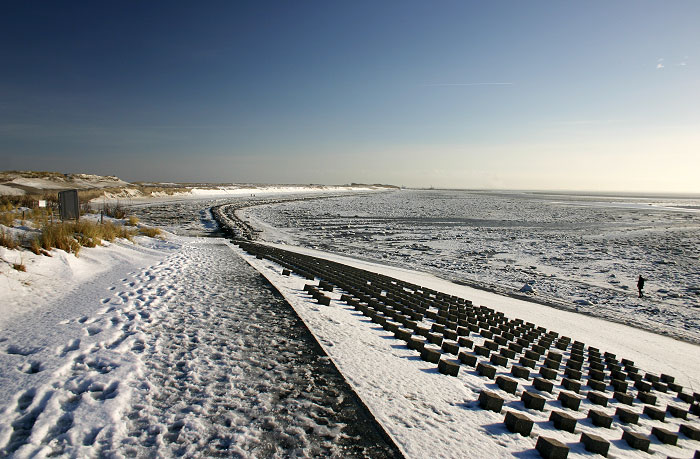 Blick vom Deckwerk zum Harle H&ouml;rn