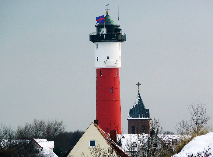 Alter Leuchtturm vom Erlengrund aus gesehen
