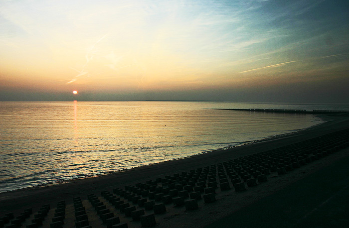 Sonnenuntergang am Westende