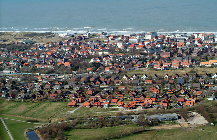 Luftaufnahme vom Dorf