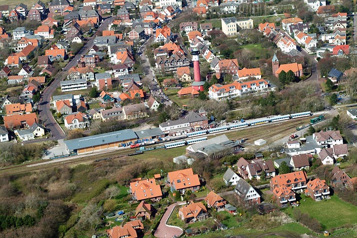 Ankunft am Bahnhof Wangerooge