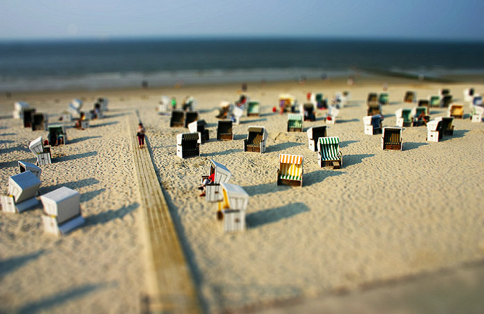 Strandk&ouml;rbe am Hauptstrand