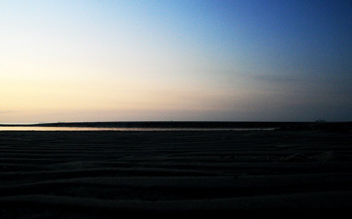 D&auml;mmerung am Strand