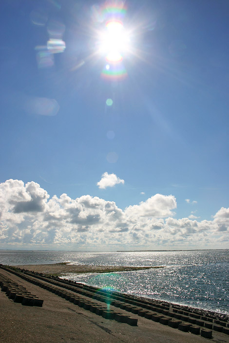 Sonnenschein am Westdeckwerk