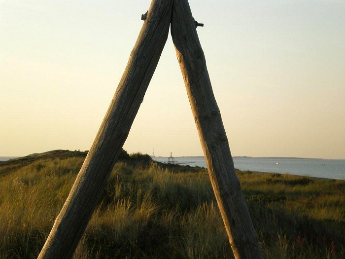 A-Mast in den Ostd&uuml;nen