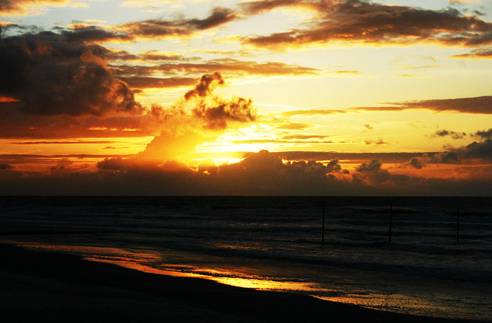 Sonnenuntergang &uuml;ber der Nordsee