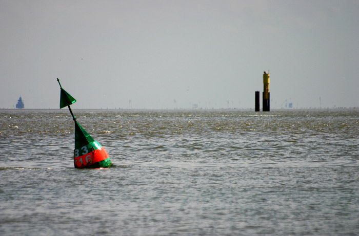 Pegel in der Blauen Balje