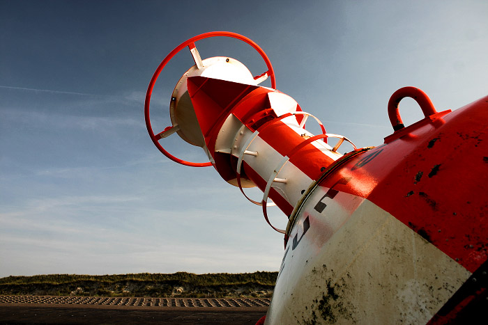 Ansteuerungstonne aus der N&auml;he gesehen