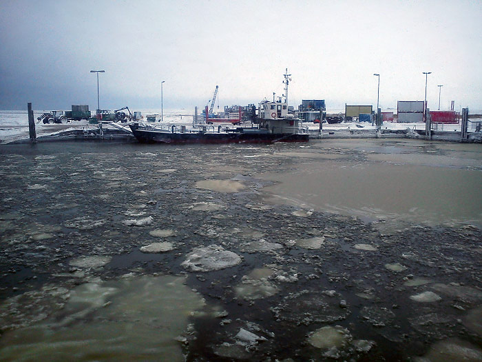 Hafen Harlesiel im Winter
