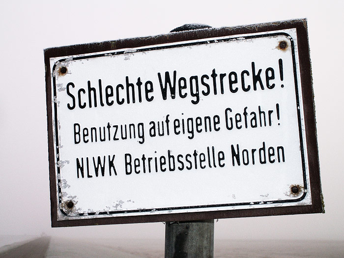 Hinweisschild des NLWKN