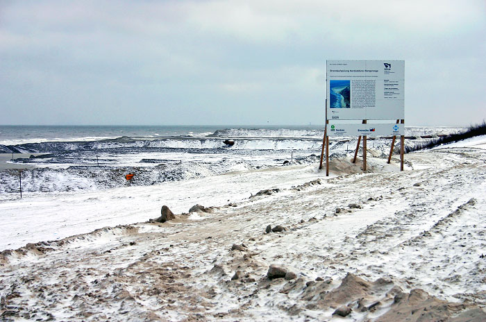 Spülfeld östlich des Hauptstrandes
