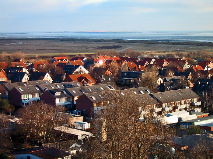 Blick auf das s&uuml;d&ouml;stliche Inseldorf