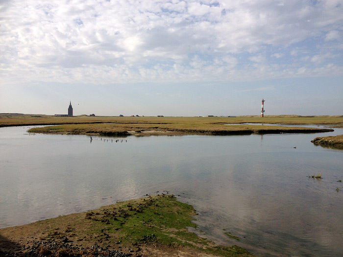 Lagune im Westau&szlig;engroden vom Zug aus gesehen