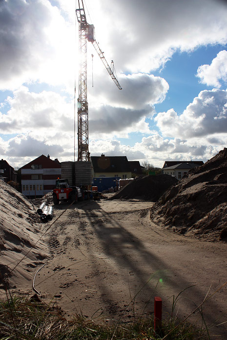 Baustelle auf der Polizeiwiese