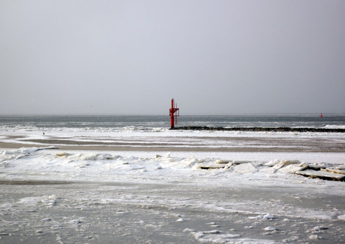 Vereiste Einfahrt zum Westanleger