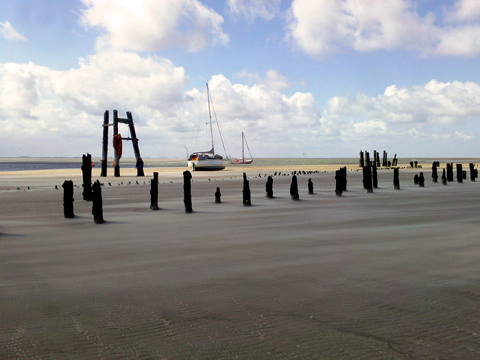 Segelboote am Ostanleger