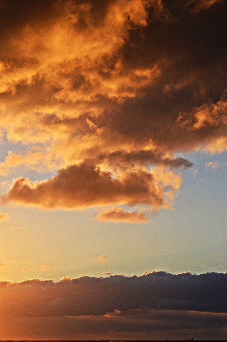 Abendwolken &uuml;ber der Nordsee