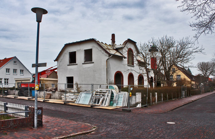 Haus Helena kurz vor dem Abri&szlig;