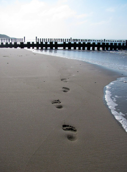 Spuren im Sand