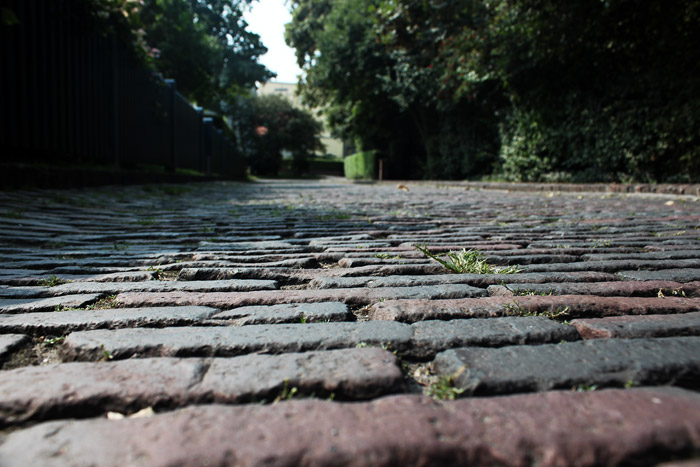 Pflaster der Friedrich-August-Stra&szlig;e